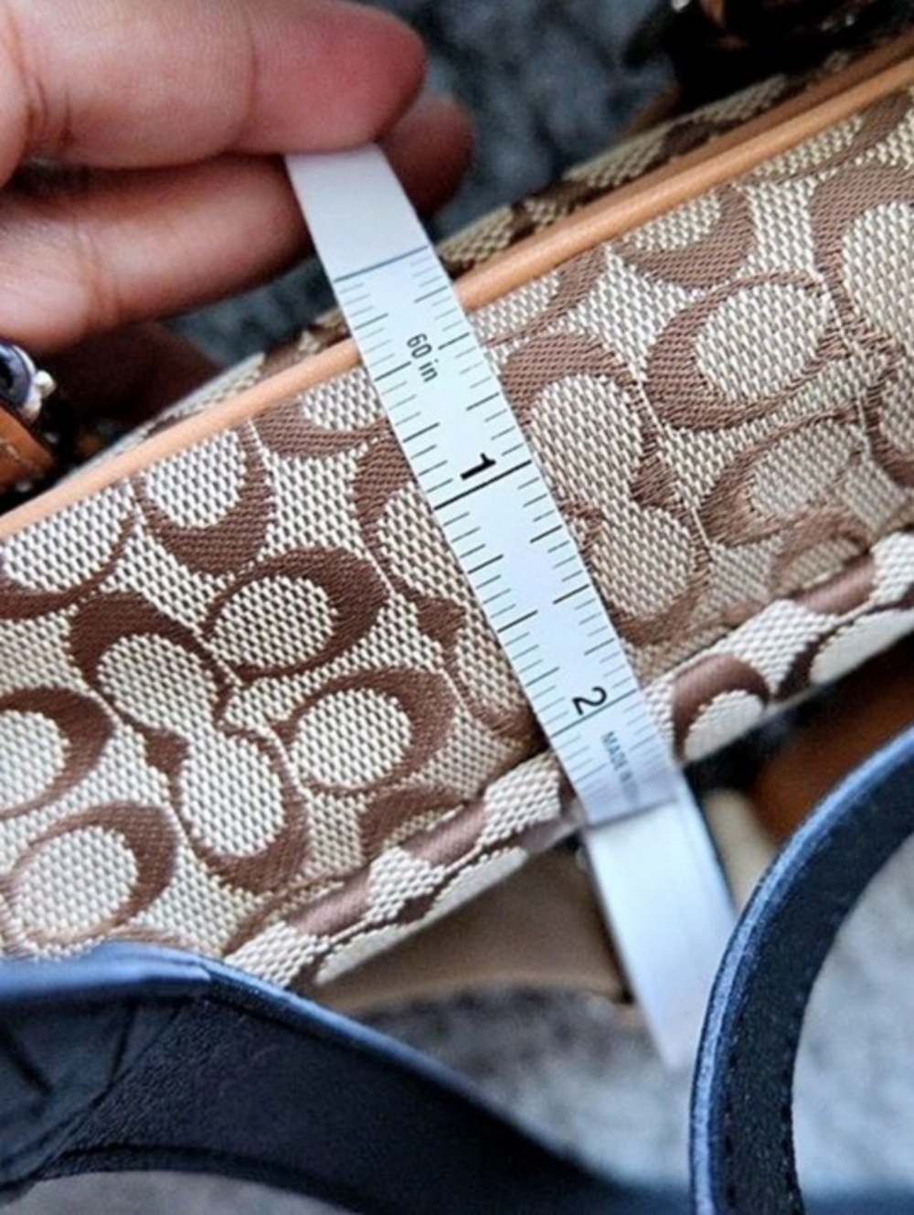 Coach Signature C Utility Belt Bag Crossbody in Brown & Tan - Picture 14 of 15
